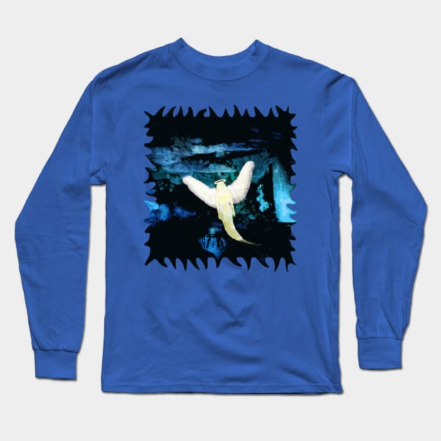 Angel's Guiding Light in a Cave of Darkness Long Sleeve T-Shirt by distortionart